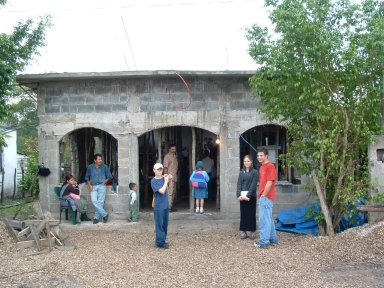 Church under construction AND in use